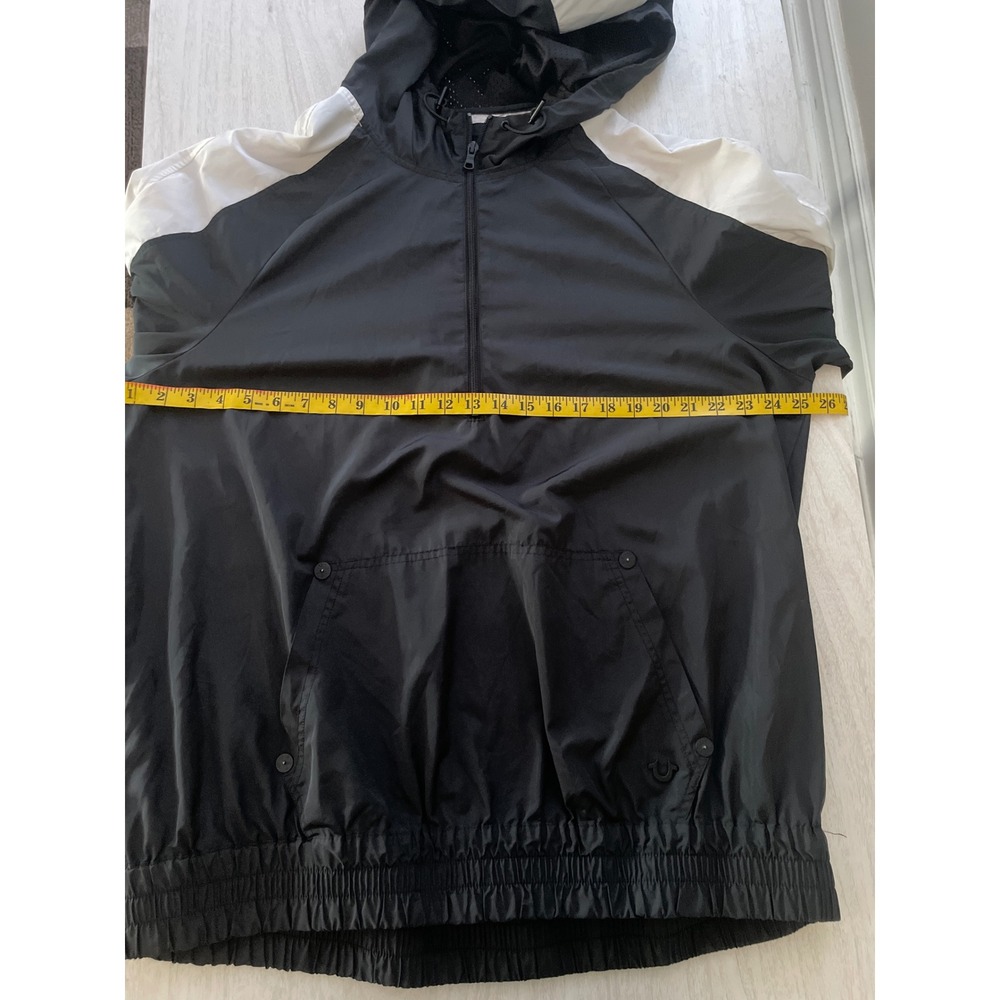 True Religion Mens Color Block Anorak Jacket pull Over Windbreaker Activewear L - Picture 9 of 10